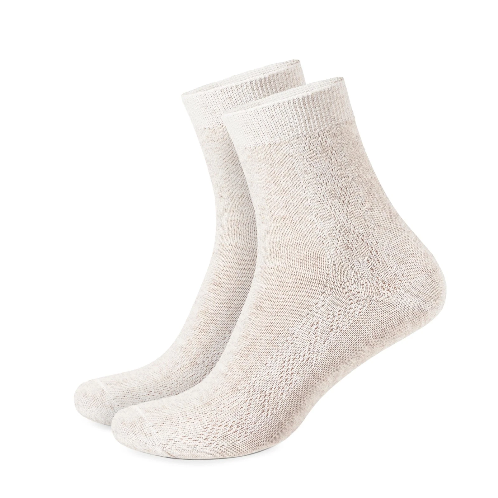 Organic Linen Socks for Women Thin, Breathable, Pack of 3 Medium Size