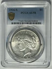 1926 S  PEACE DOLLAR PCGS AU 58