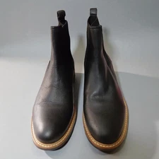 NISOLO Black Leather Carmen Chelsea Ankle Boots Womens SIZE 11