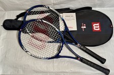 Excellent Hard Tennis Racket Wilson Wilson AH2004 TITANIUM 50-60 LBS 23-27 2...