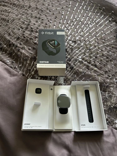Fitbit Sense Advanced Smartwatch with Tools for Heart Health, - Carbon