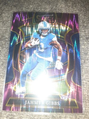 2025 Panini Select - Concourse Jahmyr Gibbs #71 Purple Shock Prizm 288 /699 rare