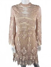 NWTs Free People Beige Lace Overlay Dress Size 12