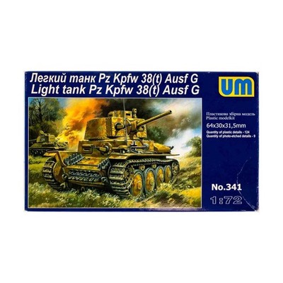 Uni Models Historical Model 1:72 Light Tank Pz.Kpfw 38(t) Ausf.G VG+/NM