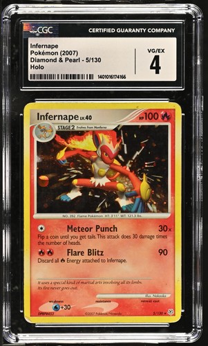 Infernape graded CGC 4 for sale on eBay