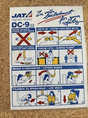 JAT DC 9-32 Safety Card