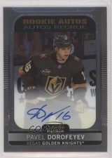 2021-22 O-Pee-Chee Platinum Rookie Auto Pavel Dorofeyev #R-PD Auto 05xg