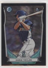 2014 Bowman Prospects Chrome Black Wave Refractor Chris Taylor #BCP14 7ti