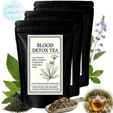 1-3 PACK Jamaican Healing Garden Blood Detox Tea, Chef Tijani Blood Detox Tea US