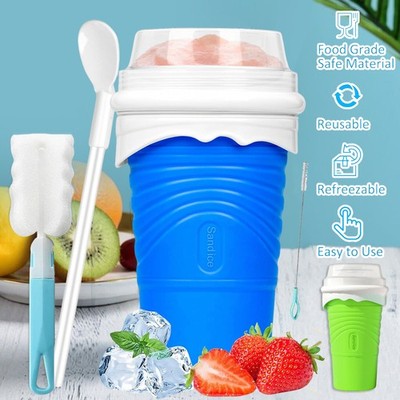 Slushy Maker Becher Slushie Cup Silikon Squeeze Cup Sommer DIY Schnellgefrorener