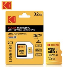 Kodak Micro SD Card 32GB Class 10 U3 UHS-I High Speed