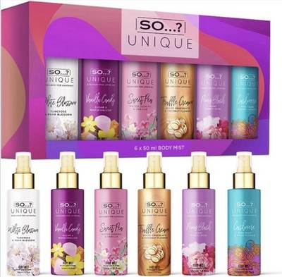 Unique Grande Women's Mini Mist Gift Set, Body Mist Fragrance Spray (6 x 50 ml)