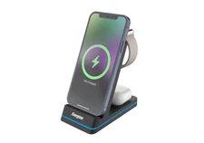 Energizer 3-in-1 15W Qi Wireless Fast Charger Stand with RGB for iPhone AirPods