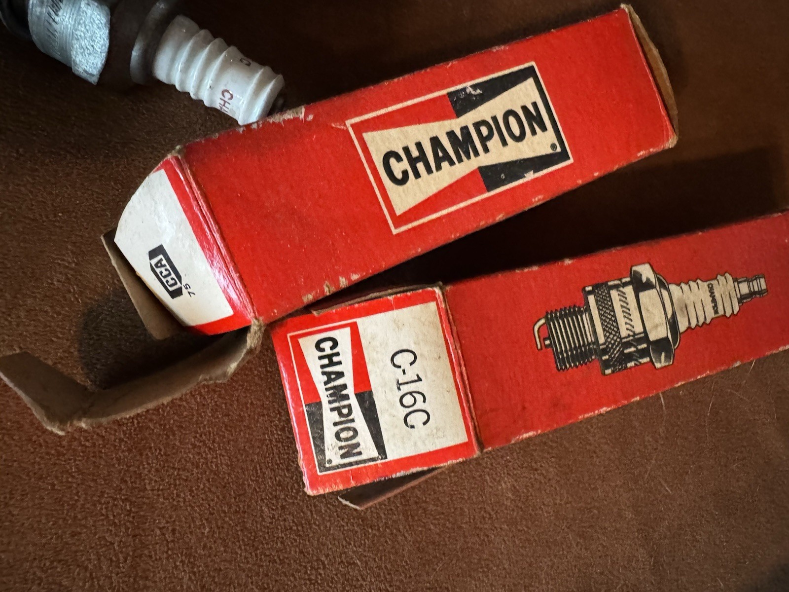 2 Champion C-16c C-16-c Spark Plugs Untested Vintage Ford Model A T B V8