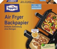 Toppits Backpapier HeißLuftfritteuse Airfryer Backpapier Einweg Zuschnitte