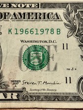$1 Bill birthday/anniversary  1966 1978