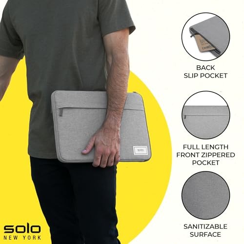 Solo New York LapTop Bag Sleeve for Men & Women - Travel Cas