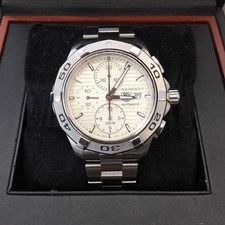 TAG HEUER Watch CAP2111.BA0833 Aquaracer Chronograph Caliber 16 Silver w/box
