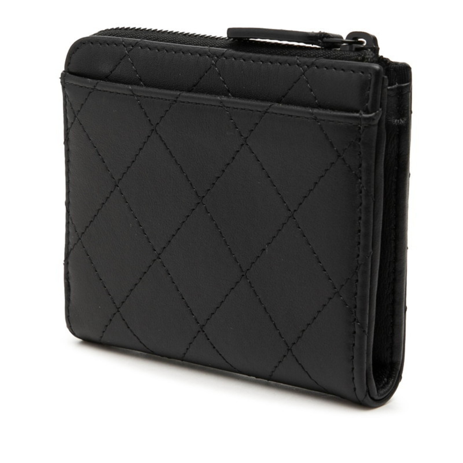 Chanel Coco Mark Matelassé Wallet/Coin Case Compact Wallet L-shape... GZl1i3ll image 2