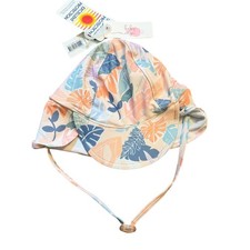 NWT Millymook Baby Girls Tropical Floral UPF 50 Sun Hat Blush 0  12 Months