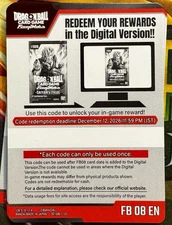 24X Dragon Ball Fusion World TCG FB03 Raging Roar Code Card Sent Same Day