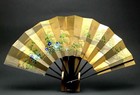 【Luxus】Japanischer Klappfächer Sensu Interior Art Gold Silber Kyoto Herbst Kunst