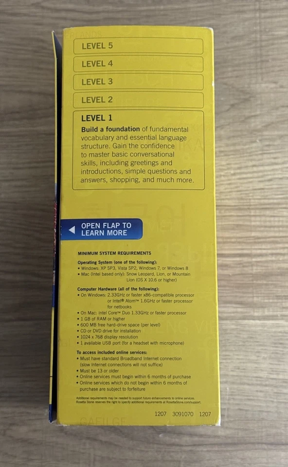 Rosetta Stone Spanish Latin America Level 1 Set – Brand New Language Learning - Image 3 of 4