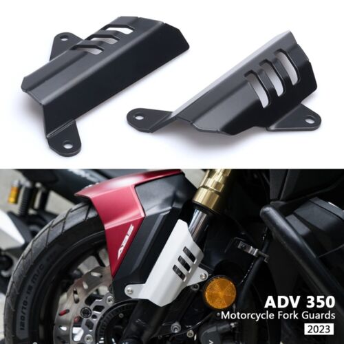 For HONDA ADV350 2023 Motorcycle Accessories Black Front Fork Guards Protection - Picture 1 of 7