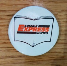 Sussex Express local regional newspaper Button Badge 1980s
