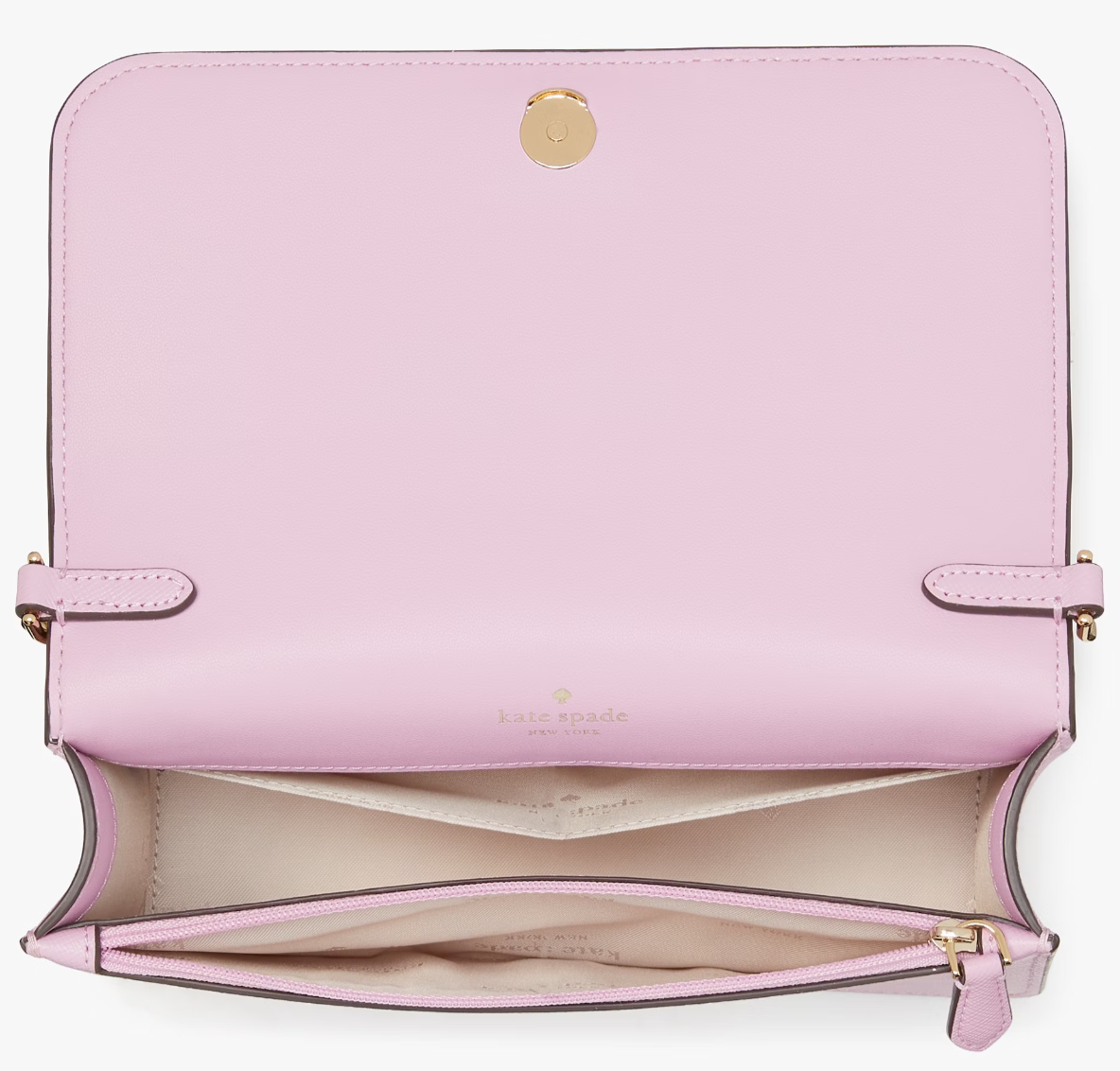 Kate Spade Madison Flap Crossbody Lavender Leather Pink Kate Spade Madison Flap Crossbody Lavender Leather Pink