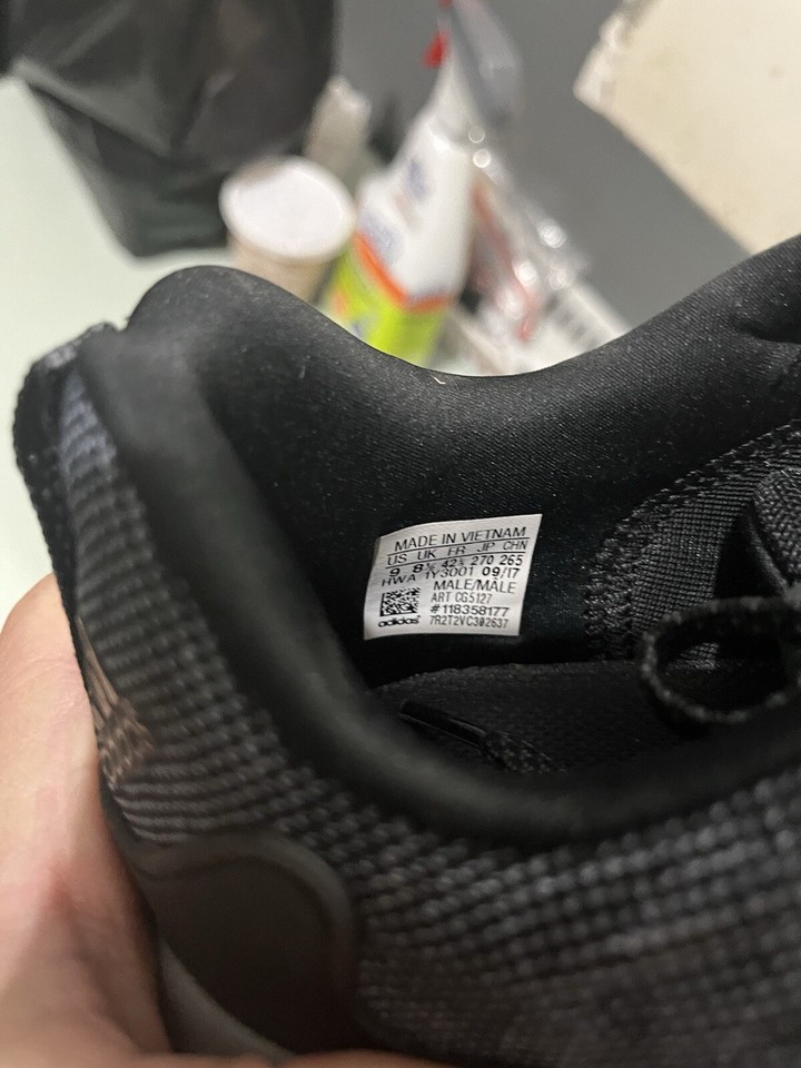 Adidas AlphaBounce RC Athletic Shoes Sneakers Mens Size 9 Gray Black