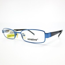 Seventeen SV 5312 Blue Black Rectangular Full Rim Eyeglasses Frame 46-17-135