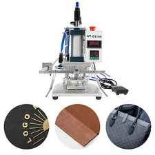 8*10cm Pneumatic Hot Foil Stamping Machine Digital Embossing Machine Press 500W