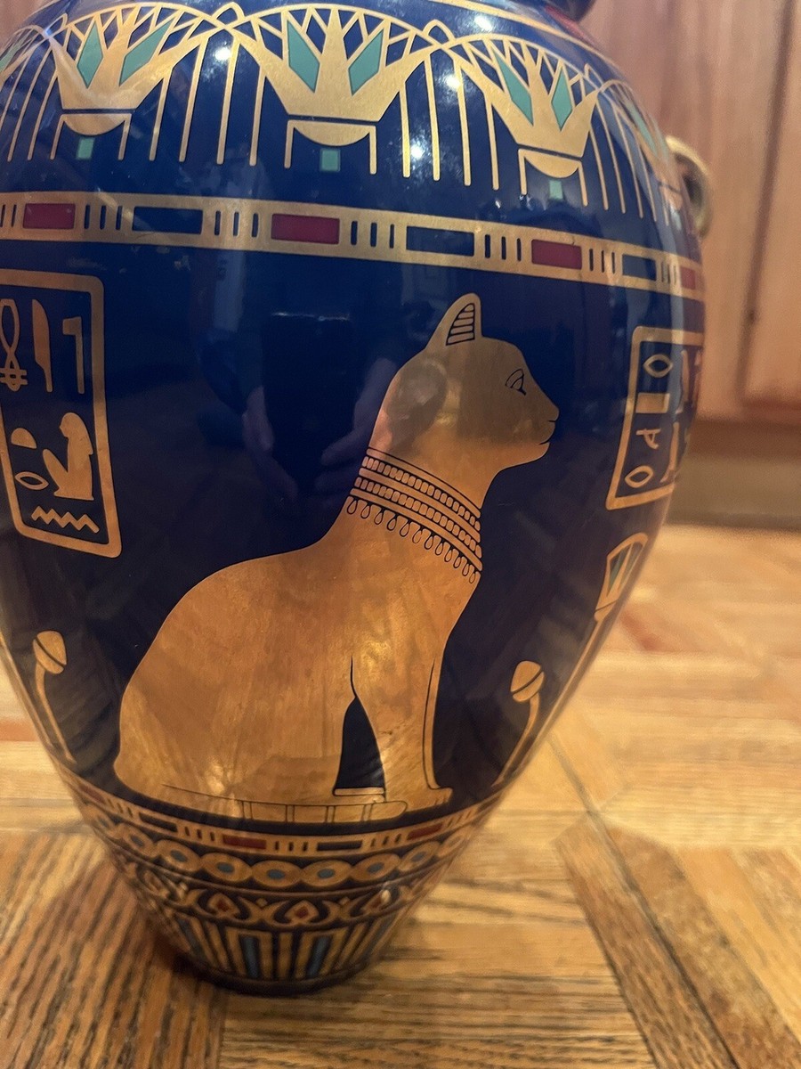 The Franklin Mint The Golden Vase Of Bast By Roushdy Iskander