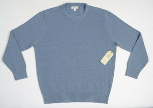 Wallace Barnes J Crew Maglione Uomo Xl Riciclato Italiano Denim Maglione A Trama Grossa 150 Ebay
