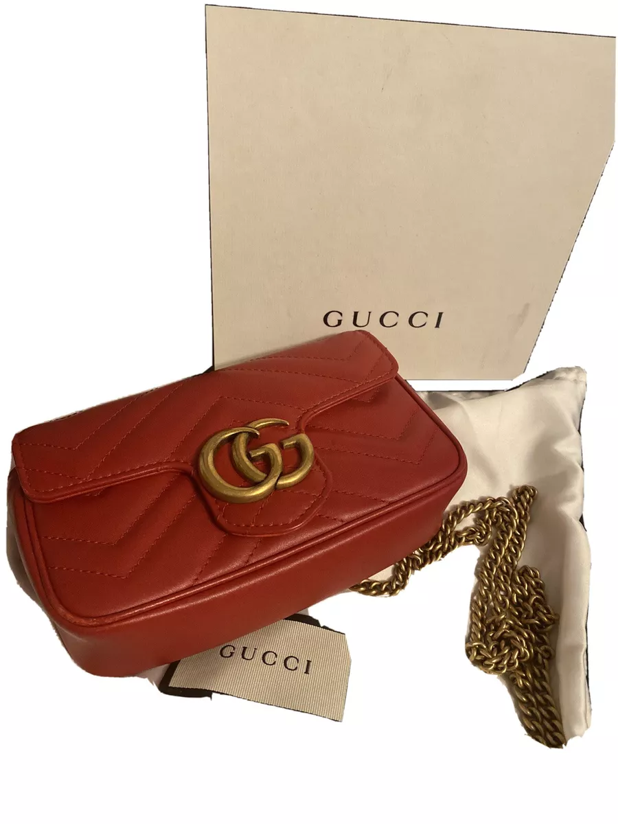 Gucci GG Marmont Super Mini Bag - Neutrals Size