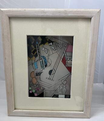  Vitro Graph JEAN PIERRE WEILL 3D  Signed  Art on Glass Limited 269/450 Guitar