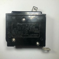 Westinghouse Quicklag 20 amp Circuit Breaker - 1 pole B Type 120/240 VAC. Used