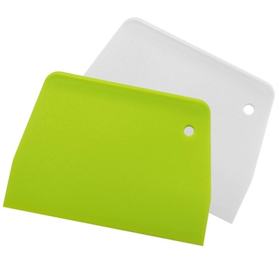 Dough Spatula & Bench Scraper Set 2 pcs Multipurpose Kitchen Tool Green
