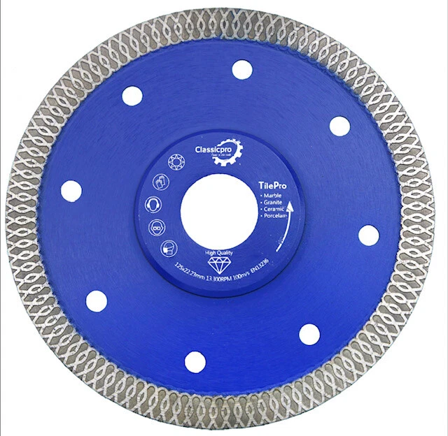 Porcelain Tile Turbo Thin Diamond Dry Grinder Cutting blade/Disc 115-180mm UK - Image 4 of 4