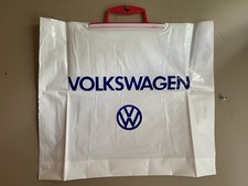 VW Volkswagen Car Clip N Carry Plastic Shopping Tote Bag 17”x15” 1990s Vintage