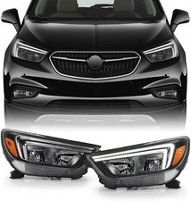 Fits 2017-2022 Buick Encore LED DRL Halogen Headlights Headlamps Left & Right