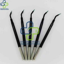 Ellman Surgitron Reusable Curved Needles Electrodes Tungsten Tips-Non Stick 5Pcs