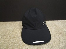 Under Armour Cap Hat Strap Back Women Adjustable Black Ultra Light Run Tennis