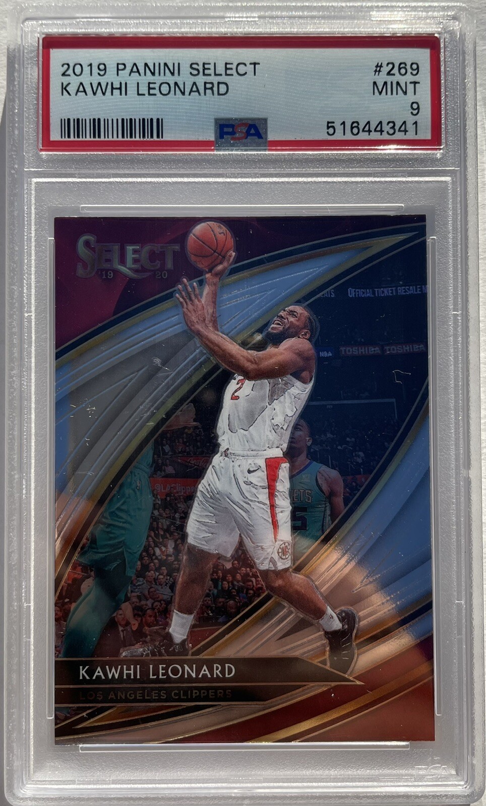 Kawhi Leonard 2019 Panini Select #269 PSA 9 Courtside Level