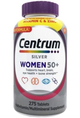 Centrum Silver MultiVitamin Complete Vitamin 275 Tabs Women Over50+ FAST SHIP