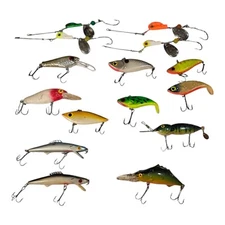 Lot 15 Mixed Brands Fishing Lures Manna Cabela's Others