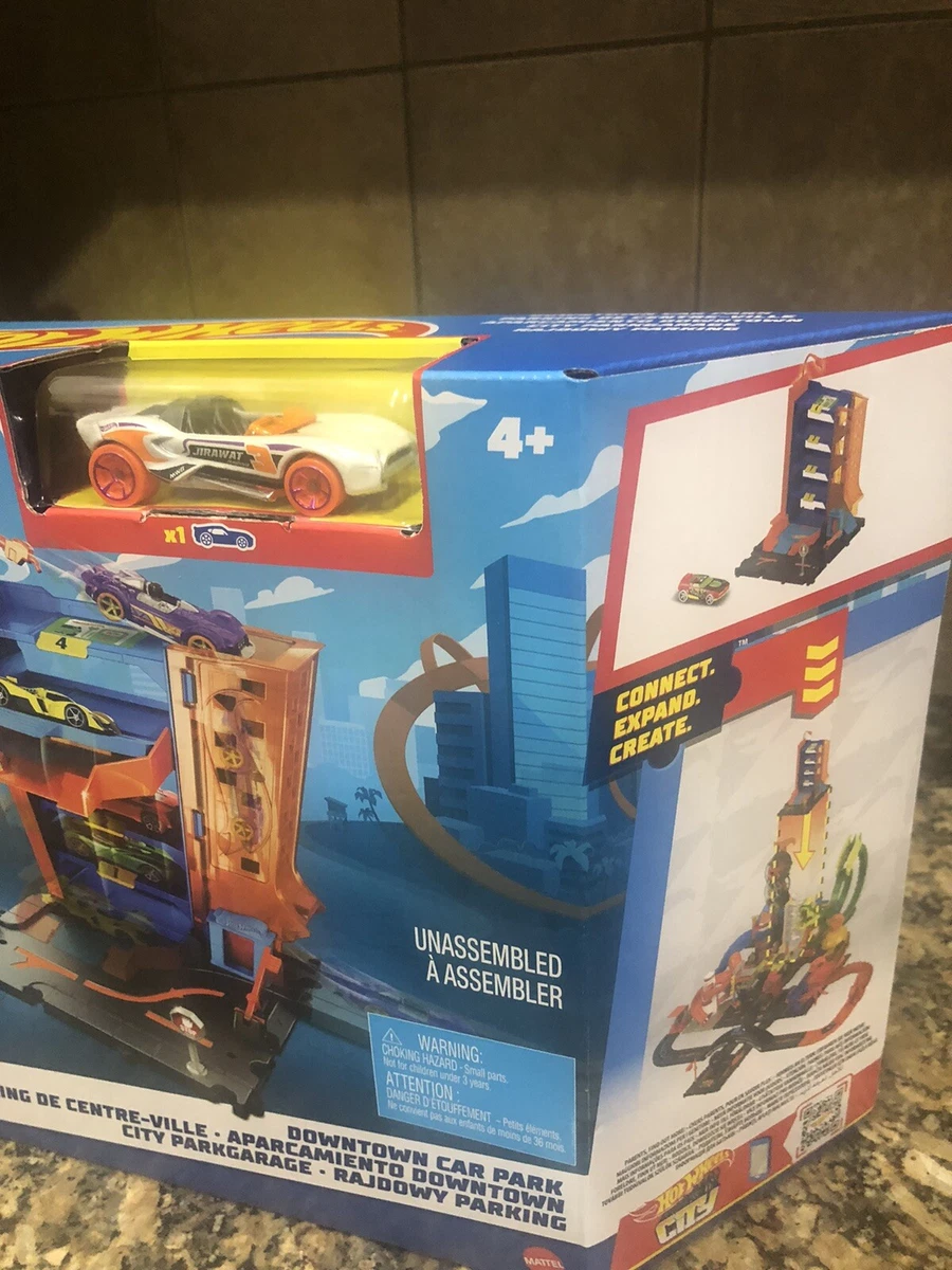 Hot Wheels City Downtown Car Park Playset