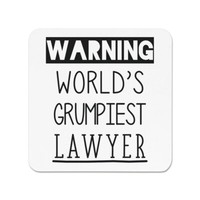 Warnung World's Grumpiest Rechtsanwalt KüHlschrankmagnet Toll Best Lustig