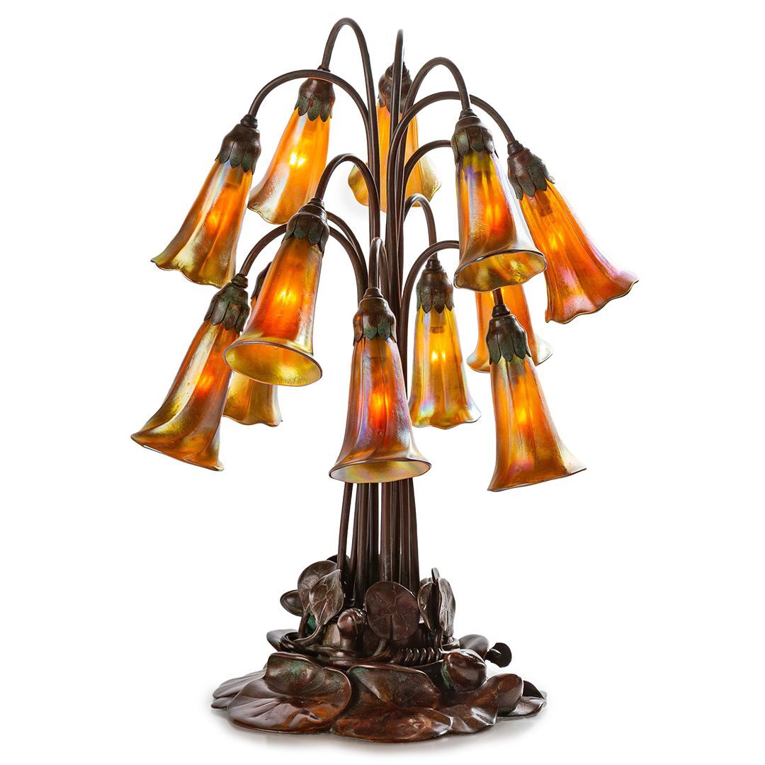 Antique Tiffany Studios Twelve Light Lily Lamp,1905 | eBay Antique Tiffany Studios Twelve Light Lily Lamp,1905 | eBay